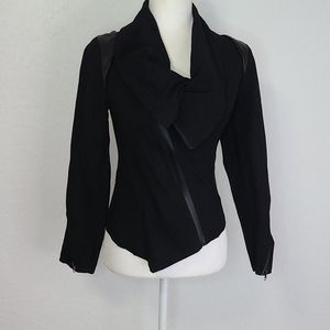 NWT Clocolor black zip up blazer jacket medium